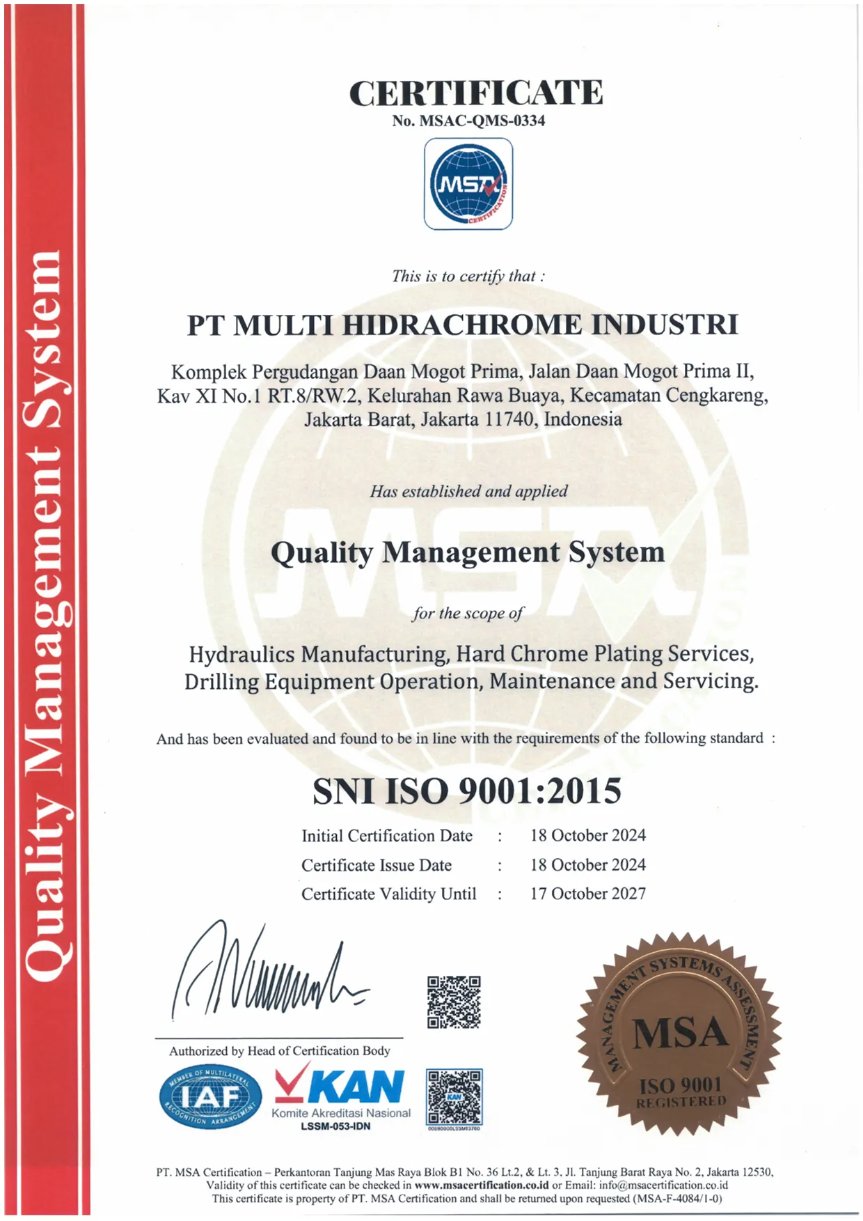 Certificate 1